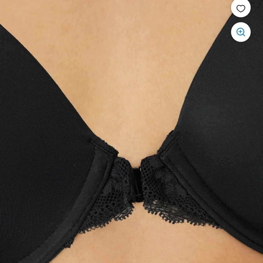 NWT Maidenform T-Shirt One Fab Fit Lace T-Back Front Closure Underwire 38DD - Picture 5 of 9